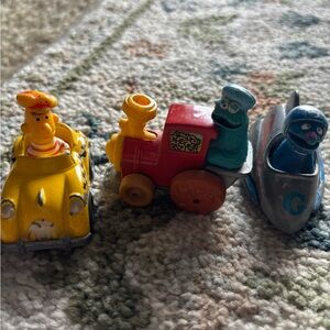 Vintage Playskool Seasme Street Toy Car (All Three Cars)